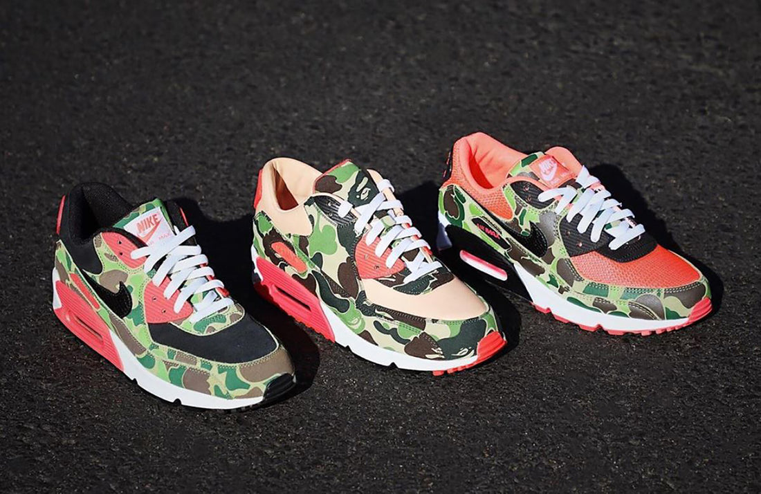 Custom Air Max 90 "Bape Camo" Vegtan Flip