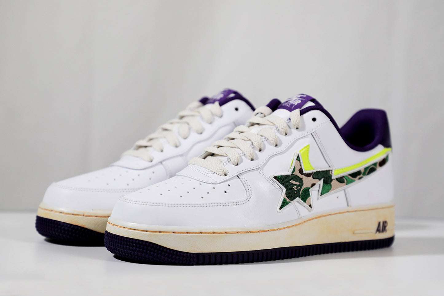 Custom AF1 Bape Shadow Swoosh