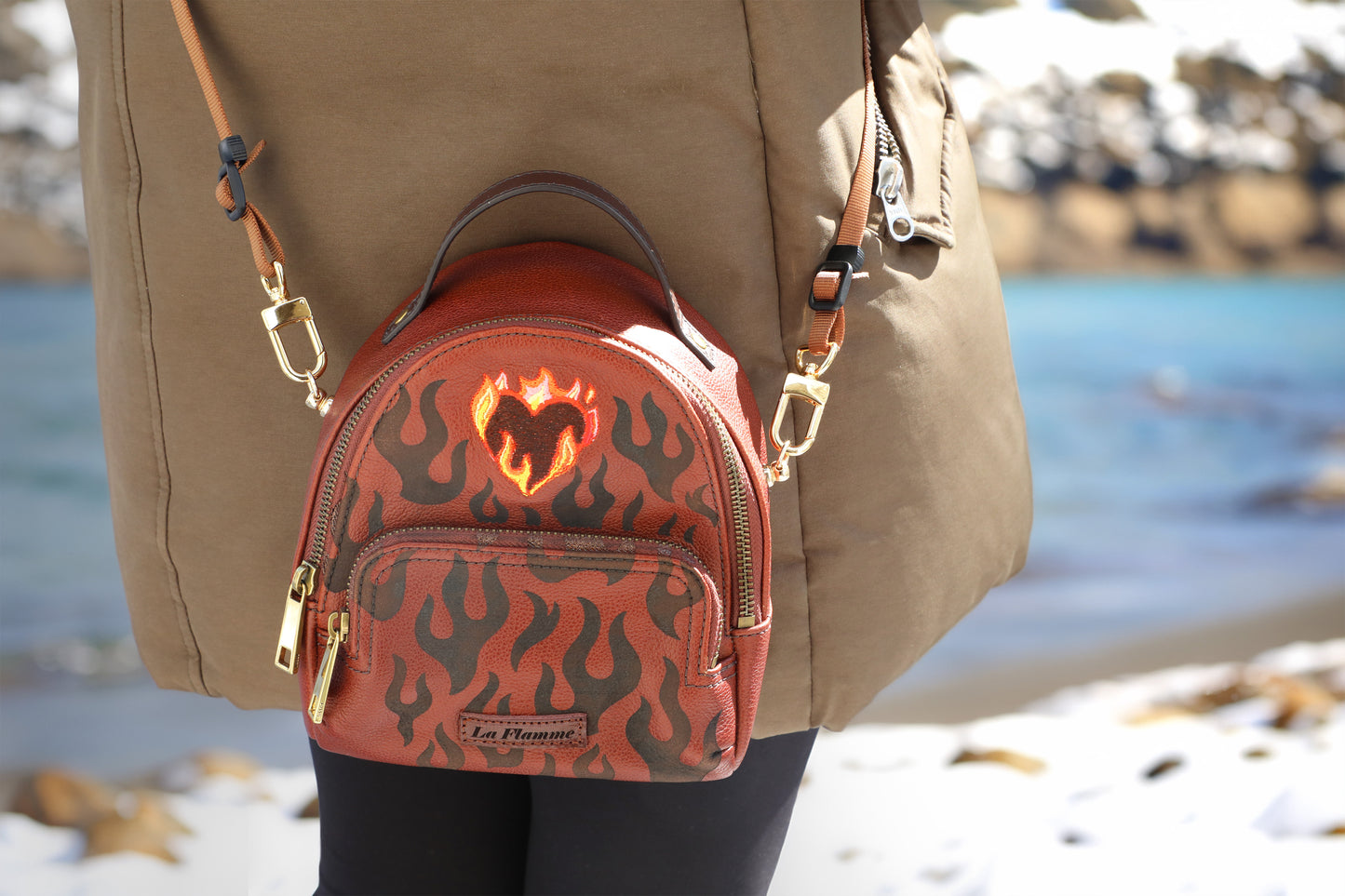 Custom "La Flamme" Shoulder Bag