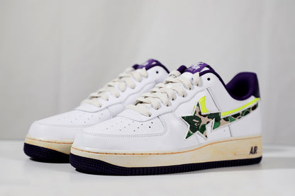 Custom AF1 Bape Shadow Swoosh